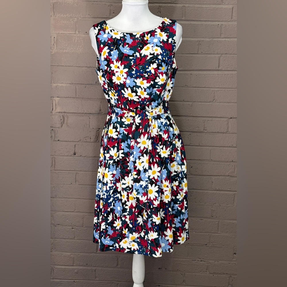 Anne Klein floral print dress 8